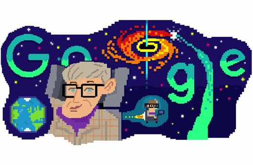 Η Google τιμά τον Στίβεν Χόκινγκ: Το doodle για τα 80 χρόνια από τη γέννηση του αστροφυσικού