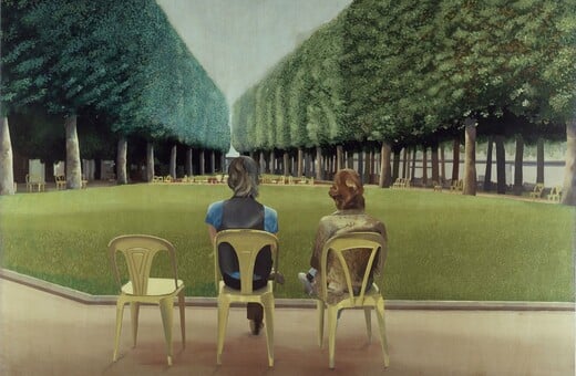 David Hockney and his new works and science at the Fitzwilliam Museum, Cambridge