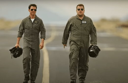 Tom Cruise Takes James Corden to the Danger Zone with Frightening Flight in Top Gun Fighter Jet