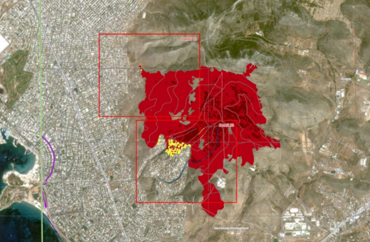Υπηρεσία Copernicus: Στα 4.322 στρέμματα η καμένη γη σε Γλυφάδα, Βούλα και Βάρη 