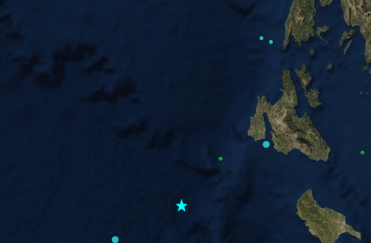 Σεισμός 5,4 Ρίχτερ ανάμεσα σε Κεφαλονιά και Ζάκυνθο