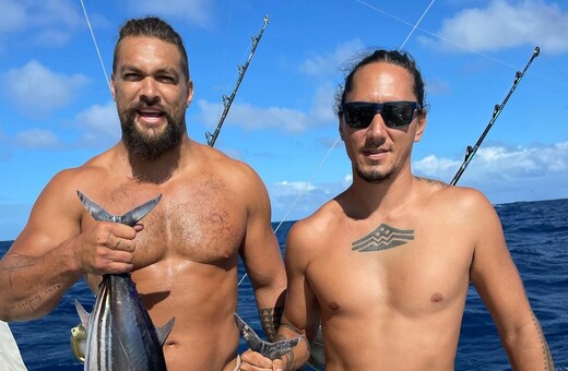 Jason Momoa bares it all in tiny loincloth on ocean fishing trip