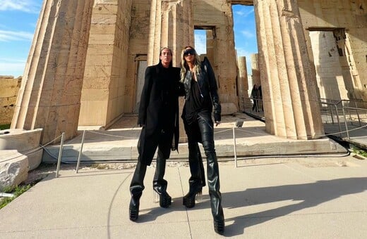 Rick Owens και Tyrone Dylan στην Ελλάδα: Ποζάρουν μαζί στην Ακρόπολη- «Hunting for Ήλιος»