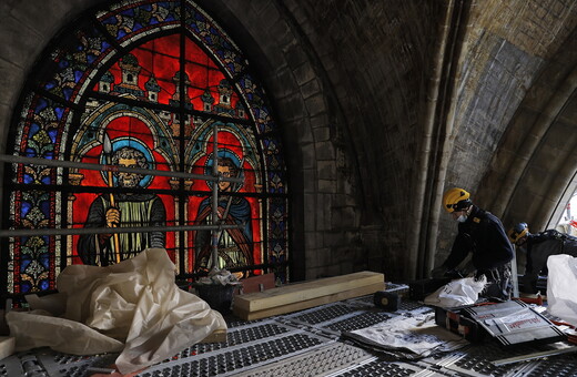 Notre Dame windows undergo restoration in Cologne