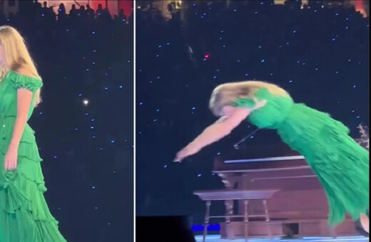 H Taylor Swift ξεκίνησε την περιοδεία της κάνοντας βουτιά από τη σκηνή