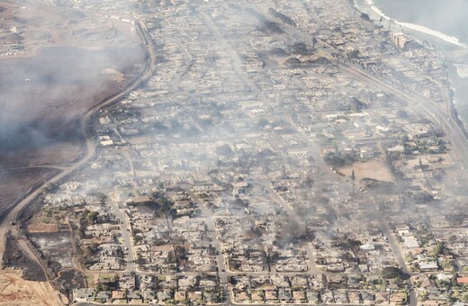 Hawaii wildfires burn historic town of Lahaina to the ground