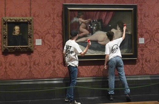 Climate Protesters Damage a Celebrated Velázquez Painting in London