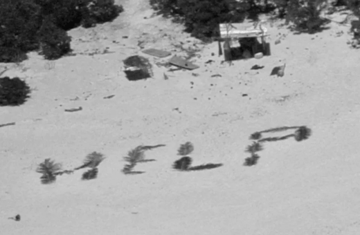 Τρεις άνδρες ναυάγησαν σε νησάκι του Ειρηνικού -Σώθηκαν επειδή έγραψαν «Βοήθεια» στην παραλία