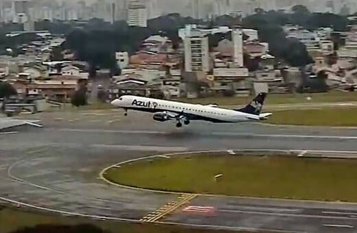 Βραζιλία: Τρομακτικό βίντεο με αεροπλάνο να απογειώνεται τελευταία στιγμή