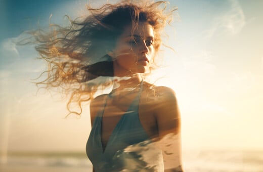 Ωραία μακριά μαλλιά σε πρώτο πρόσωπο