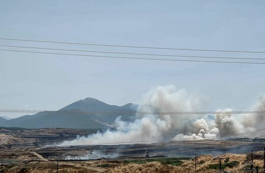 Φωτιά στην Μεγαλόπολη: Κάηκαν σπίτια