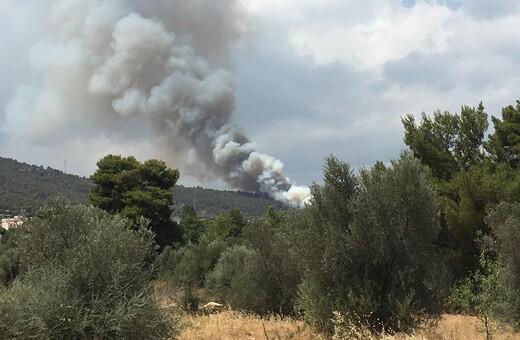 Γλυκά Νερά: Κυκλοφοριακές ρυθμίσεις λόγω της φωτιάς