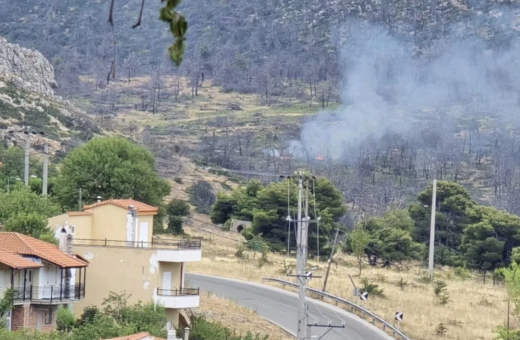 Φωτιά στα Βίλλια Αττικής