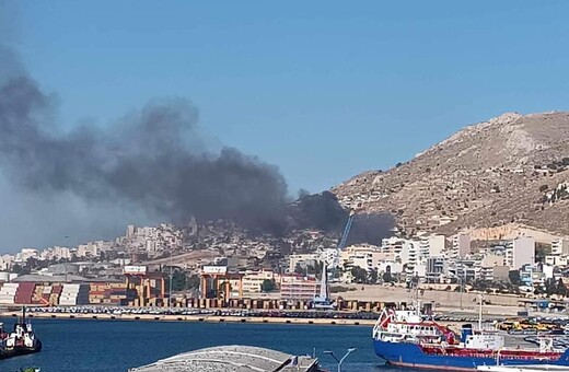 Υπό μερικό έλεγχο έχει τεθεί η φωτιά στο Πέραμα