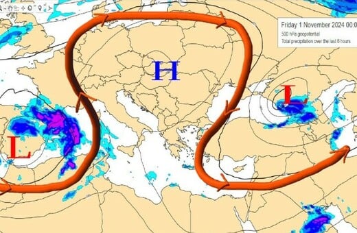 Κολυδάς για τον καιρό του τριημέρου 28ης: «Το (Ω)mega Blocking συνεχίζεται...»