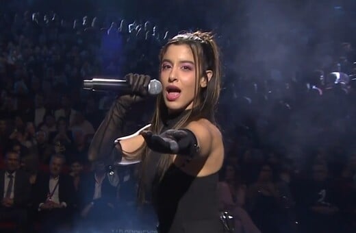 Eurovision 2025: Η Μαρίνα Σάττι στη σκηνή του εθνικού τελικού 