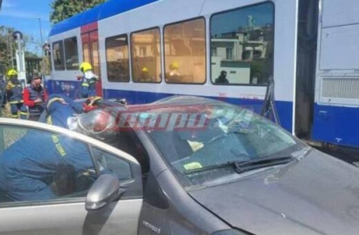 Πάτρα: Συγκρούστηκε τρένο με αυτοκίνητο - Μια τραυματίας