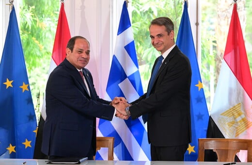Μητσοτάκης: Υπογράψαμε με τον Αλ Σίσι διακήρυξη για τη στρατηγική εταιρική σχέση Ελλάδας- Αιγύπτου