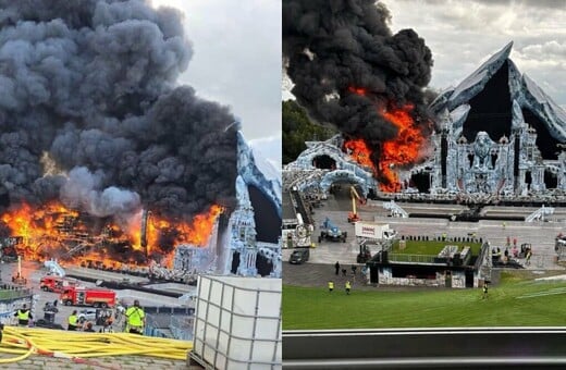 Η σκηνή του Tomorrowland τυλίχτηκε στις φλόγες λίγο πριν την έναρξη του φεστιβάλ