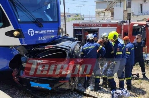 Πάτρα: Σύγκρουση συρμού του Προαστιακού με αυτοκίνητο - Αναφορές για εγκλωβισμένους