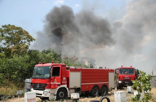 Φωτιά σε επιχείρηση ανακύκλωσης στη Μυτιλήνη