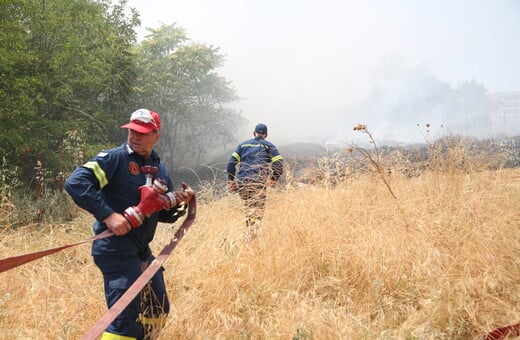 Φωτιά στην Πρέβεζα στην περιοχή Μονολιθίου