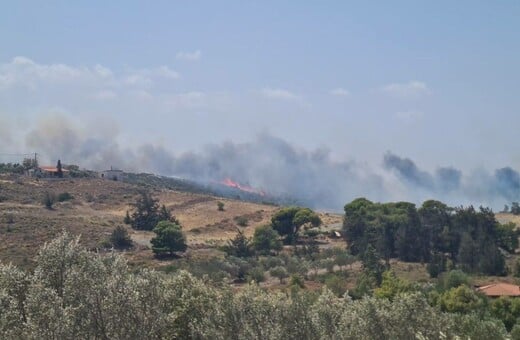 Μεγάλη φωτιά τώρα στην Κερατέα