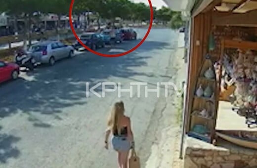 Κρήτη: Βίντεο από τη στιγμή της θανατηφόρας παράσυρσης πεζού από βαν στη Χερσόνησο