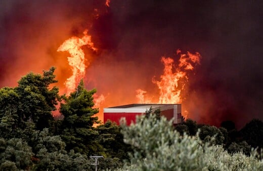 Ανεξέλεγκτη η φωτιά στην Αχαΐα: Κάηκαν σπίτια, οι φλόγες πέρασαν στη ΒΙΠΕ - Προς Πάτρα το μέτωπο