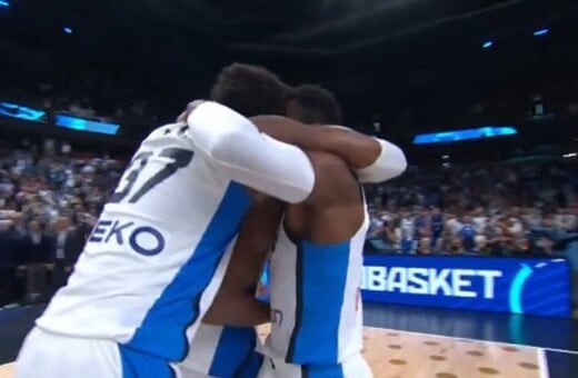 Eurobasket 2025: Η στιγμή που τα αδέλφια Αντετοκούνμπο αγκαλιάζονται και δακρύζουν μετά τη νίκη