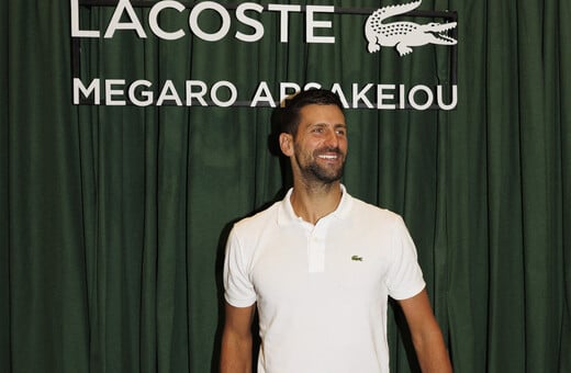 Ο GOAT και Χρυσός Ολυμπιονίκης Νόβακ Τζόκοβιτς στο νέο κατάστημα LACOSTE στην Αθήνα