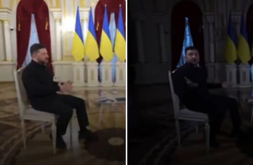 «Αυτές είναι οι συνθήκες της ζωής μας»: Διακοπές ρεύματος διακόπτουν δύο φορές συνέντευξη του Ζελένσκι στο Κίεβο