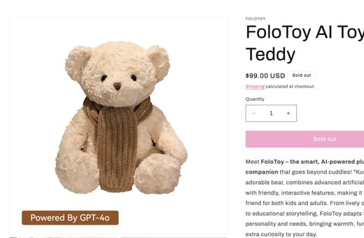 Αποσύρεται AI αρκουδάκι που μιλούσε για BDSM σεξ σε παιδιά