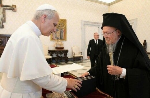 Πάπας Λέων και Οικουμενικός Πατριάρχης Βαρθολομαίος στη Νίκαια για τα 1.700 χρόνια από την Πρώτη Οικουμενική Σύνοδο