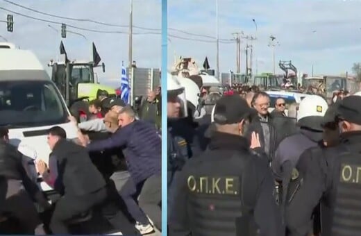Λάρισα: Συγκρούσεις αγροτών με τα ΜΑΤ σε Νίκαια και Πλατύκαμπο – Τρεις τραυματίες και δύο συλλήψεις