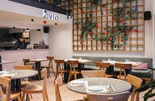 Ovio: Ιταλική κουζίνα με γιορτινή διάθεση και κοσμοπολίτικη ατμόσφαιρα