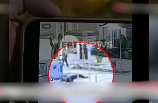 Καλαμαριά: Η στιγμή που ο 20χρονος καταρρέει δίπλα σε κάδο μετά την επίθεση με μαχαίρι