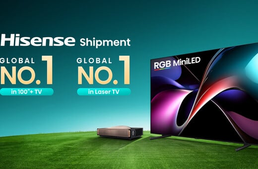 Η Hisense κατακτά την κορυφή στις τηλεοράσεις 100’’+ και Laser TV το 2025