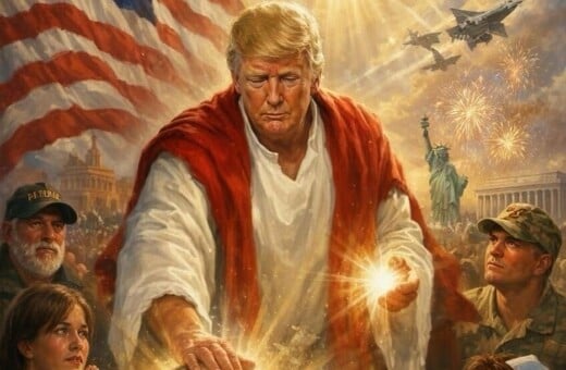 Ντόναλντ Τραμπ: Οργή στα social για τη φωτογραφία που εμφανίζεται ως Ιησούς μετά την επίθεση στον Πάπα