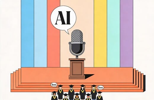 Η AI ανέβηκε στο βήμα της αποφοίτησης και οι φοιτητές τη γιούχαραν