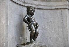 Πάγωσε και ο "Manneken-Pis»