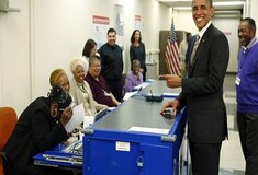 Ο Ομπάμα άσκησε το εκλογικό του δικαίωμα