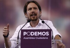 Ο Pablo Iglesias μιλάει ελληνικά στη μεγάλη συγκέντρωση της Μαδρίτης