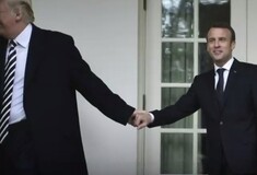 To bromance Τραμπ - Μακρόν εμπνέει τα media (απερίγραπτα)