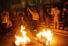 Oι πρώτες διαδηλώσεις κατά του Τραμπ