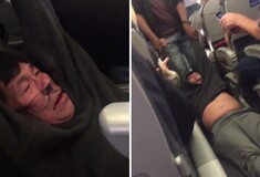 Οργή για το βίντεο που δείχνει να σέρνουν με τη βία επιβάτη από αεροπλάνο της United επειδή η πτήση ήταν υπεράριθμη