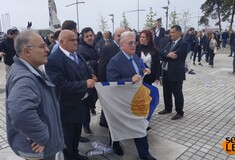 Συγκέντρωση οπαδών του ΠΑΟΚ για τη Μακεδονία - Γιούχαραν τον Ψωμιάδη