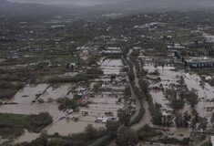 Βυθισμένη Σητεία: Συγκλονιστική καταγραφή με drone μετά την καταιγίδα