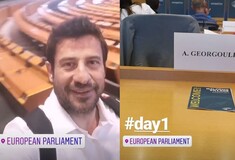 Ο Αλέξης Γεωργούλης ανέβασε τα πρώτα Instagram stories από το ευρωκοινοβούλιο