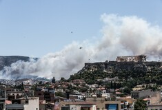 Mάχη με τις φλόγες στον Καρέα - Oι πρώτες εικόνες από τη μεγάλη πυρκαγιά